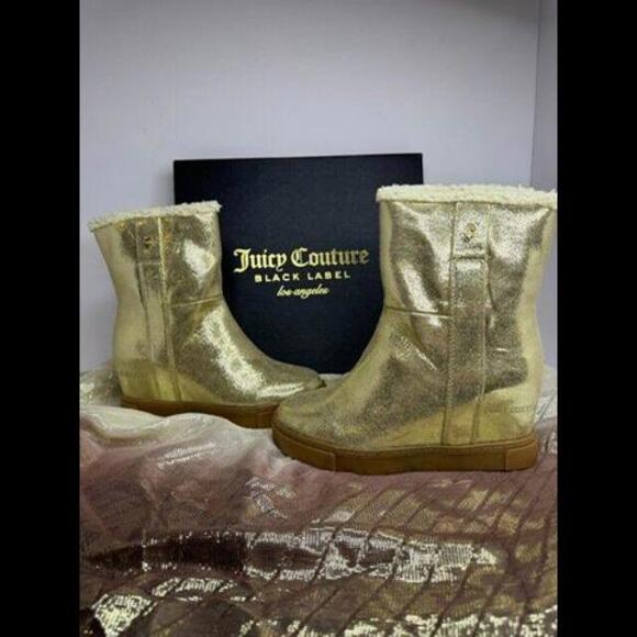Shoes - Juicy Couture Black Label Linn Boots Dusty Gold (Sz 6B) Brand New in Box